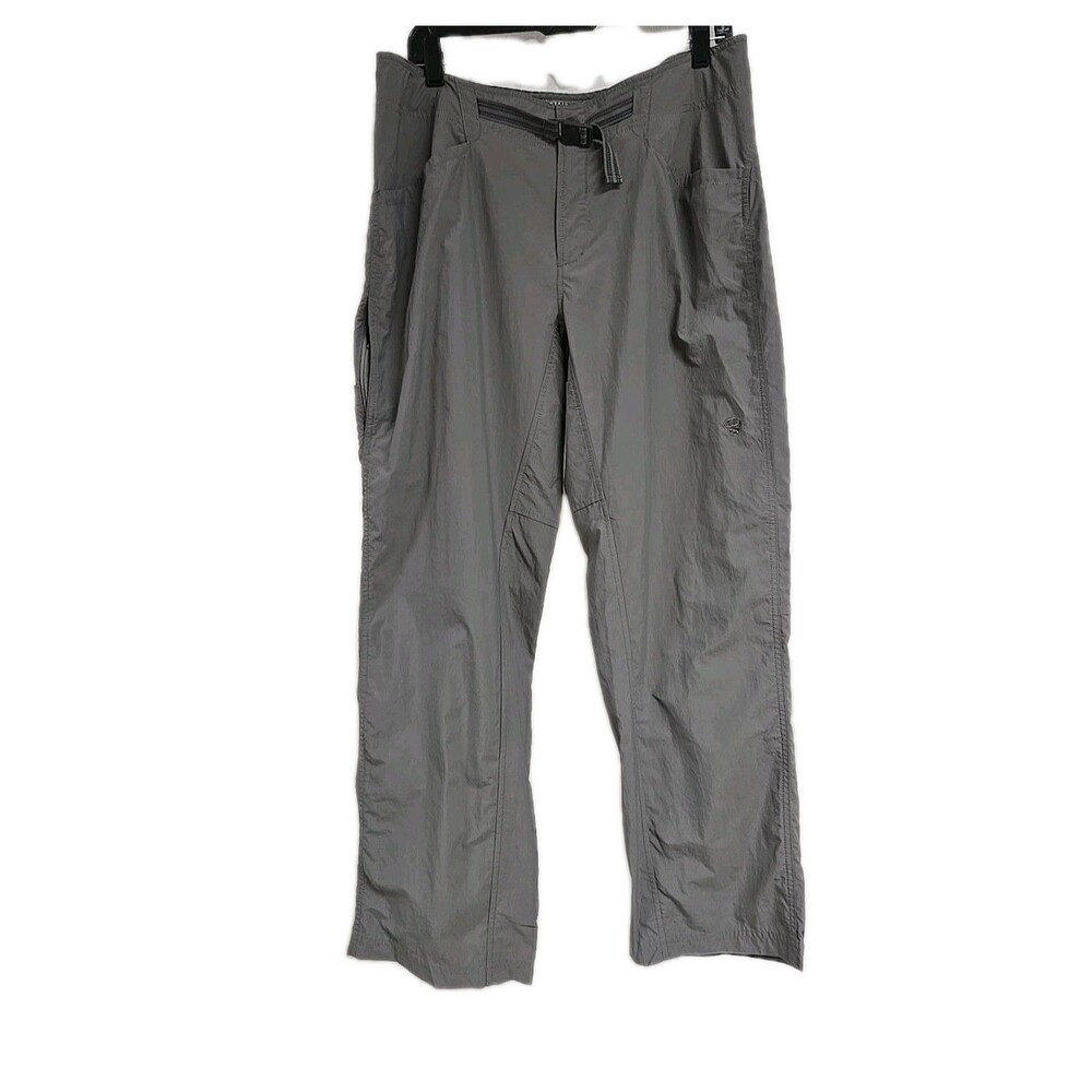 Mountain Hardwear Ramesa Nylon Hiking Pants Outdoor Gray Pockets Women's 12/30